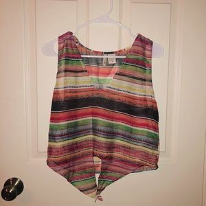 Women’s semi-see through crop top